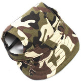 Maxbell 2xDog Baseball Hat Pet Kitten Canvas Sport Sunbonnet Hat Camouflage S