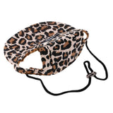 Maxbell Maxbell Small Pet Dog Cat Kitten Leopard Baseball Hat Neck Strap Cap Sunbonnet S