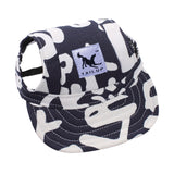 Maxbell Maxbell Small Pet Dog Cat Kitten Letters Baseball Hat Strap Cap Sunbonnet S Black