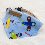 Maxbell Maxbell Cartoon Bandana Collar Pet Cat Dog Puppy Neckerchief Neck Scarf Bib Plane S