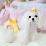 Maxbell Maxbell Yellow Butterfly Female Pet Dog Physiological Pant Diaper Underwear Size S