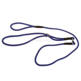 Maxbell Maxbell Pet Dog Nylon Rope Slip Training Leash Adjustable Traction Collar Blue 1cm