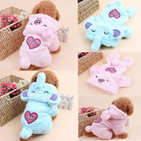 Maxbell Maxbell Pet Dog Sweater Puppy Velvet Hoodie Winter Jumpsuit Outwear Pink Pig S