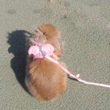 Maxbell Maxbell Adjustable Angle Wing Shape Nylon Harness Pet Leash Lead Strap Pink - S
