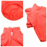 Maxbell Maxbell Pet Dog Polo T-shirt Puppy Apparel Doggy Clothes Solid-colored Outfit Red-L
