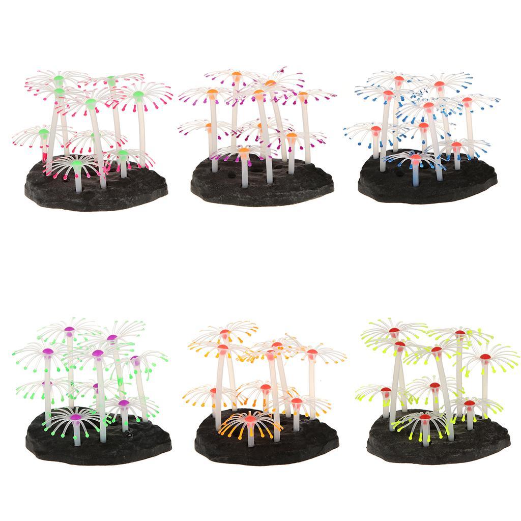Maxbell Maxbell Artificial Coral Plant Fish Tank Aquarium Ornament Water Garden Decor Orange