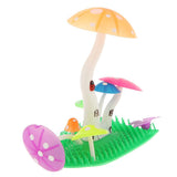 Maxbell Maxbell Artificial Plant Mushroom Fish Tank Aquarium Ornament Water Decor Orange