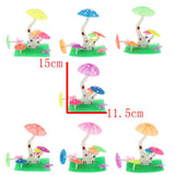 Maxbell Maxbell Artificial Plant Mushroom Fish Tank Aquarium Ornament Water Decor Orange