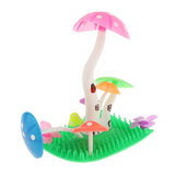 Maxbell Maxbell Artificial Plant Mushroom Fish Tank Aquarium Ornament Water Yard Decor Rosy