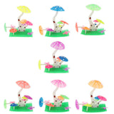 Maxbell Maxbell Artificial Plant Mushroom Fish Tank Aquarium Ornament Water Yard Decor Rosy