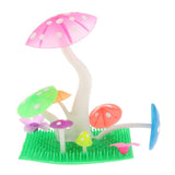 Maxbell Maxbell Artificial Plant Mushroom Fish Tank Aquarium Ornament Water Yard Decor Rosy