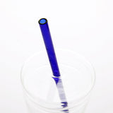 4x Straight Straw Milk Tea Drinking Juice Cold Drink Pipe Party Table Blue