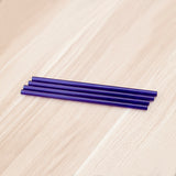 4x Straight Straw Milk Tea Drinking Juice Cold Drink Pipe Party Table Blue