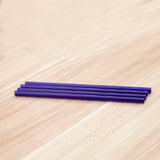 4x Straight Straw Milk Tea Drinking Juice Cold Drink Pipe Party Table Blue