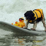 Maxbell Maxbell Dog Aquatic Reflective Preserver Safety Float Vest Saver Life Jacket YLW XS