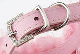 Maxbell Maxbell Pet Dog Cat Puppy Imitation Pearls Necklace Flower Lace Collar Belt Pink S