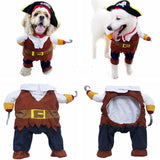 Maxbell Maxbell Pet Dog Cat Pirate Shape Apparel Doggy Clothes Costume Dress Suit Outfit L