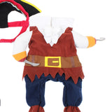Maxbell Maxbell Pet Dog Cat Pirate Shape Apparel Doggy Clothes Costume Dress Suit Outfit L