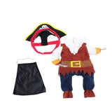 Maxbell Maxbell Pet Dog Cat Pirate Shape Apparel Doggy Clothes Costume Dress Suit Outfit L