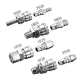 Maxbell 5Pcs Quick Release Coupler Connector Air Line Hose Coupling Compressor PM20 - Aladdin Shoppers