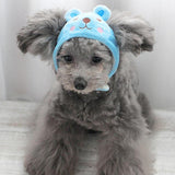 Maxbell Maxbell Cartoon Fleece Hat for Pet Cute Dog Pattern Puppy Teddy Costume Cap--M