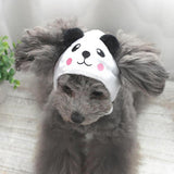 Maxbell Maxbell Cartoon Fleece Hat for Pet Dog Cute Panda Pattern Puppy Teddy Costume Cap--S