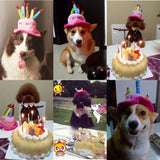 Maxbell Maxbell Small Dog Pet Cat Happy Birthday Party Candle Cute Cap Hat Custome Cosplay