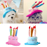 Maxbell Maxbell Small Dog Pet Cat Happy Birthday Party Candle Cute Cap Hat Custome Cosplay