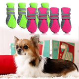 Maxbell Maxbell Pet Dog Puppy Boots Water Repellent Anti-Slip Protective Boots Shoes Green S