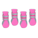 Maxbell Maxbell Pet Dog Boots Water Repellent Anti-Slip Protective Boots Shoes Pink S