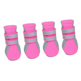Maxbell Maxbell Pet Dog Boots Water Repellent Anti-Slip Protective Boots Shoes Pink S