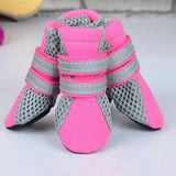 Maxbell Maxbell Pet Dog Boots Water Repellent Anti-Slip Protective Boots Shoes Pink S