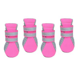 Maxbell Maxbell Pet Dog Boots Water Repellent Anti-Slip Protective Boots Shoes Pink L