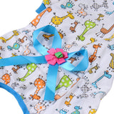 Maxbell Maxbell Pet Dog Puppy Cotton Clothes Soft Pajamas Cartoon Jumpsuit Apparel Blue L