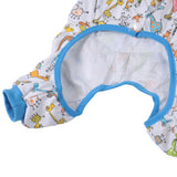 Maxbell Maxbell Pet Dog Puppy Cotton Clothes Soft Pajamas Cartoon Jumpsuit Apparel Blue XL
