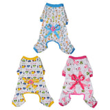 Maxbell Maxbell Pet Dog Puppy Cotton Clothes Soft Pajamas Cartoon Jumpsuit Apparel Yellow S