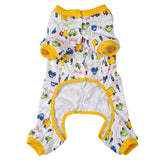 Maxbell Maxbell Pet Dog Puppy Cotton Clothes Soft Pajamas Cartoon Jumpsuit Apparel Yellow S