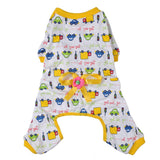 Maxbell Maxbell Pet Dog Puppy Cotton Clothes Soft Pajamas Cartoon Jumpsuit Apparel Yellow S