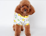 Maxbell Maxbell Pet Dog Puppy Cotton Clothes Soft Pajamas Cartoon Jumpsuit Apparel Yellow S