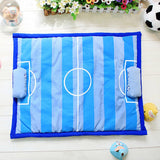 Maxbell Maxbell Pet Dog Cat Mat Kennel Puppy Soccer Football Game Pad Bed Cushion Blue S