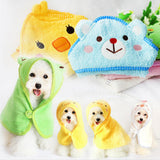 Maxbell Maxbell Pet Dog Cat Bear Design Puppy Bath Towel Bathrobes Pajamas Blanket Blue L