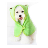 Maxbell Maxbell Pet Dog Cat Frog Design Puppy Bath Towel Bathrobes Pajamas Blanket Green S