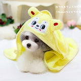 Maxbell Maxbell Pet Dog Cat Frog Design Puppy Bath Towel Bathrobes Pajamas Blanket Green S