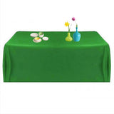 Maxbell 57'' Tablecloth Table Cover Square Satin Banquet Wedding Party Decor-Green - Aladdin Shoppers