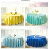 Maxbell Tablecloth Table Cover Square Satin Banquet Wedding Party Decor-Yellow - Aladdin Shoppers