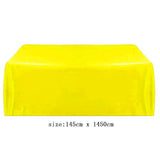 Maxbell Tablecloth Table Cover Square Satin Banquet Wedding Party Decor-Yellow - Aladdin Shoppers