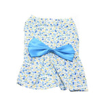 Maxbell Maxbell Pet Dog Dress Skirt Cat Bow Princess Clothes Apparel Female Costume Blue XL