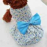 Maxbell Maxbell Pet Dog Dress Skirt Cat Bow Princess Clothes Apparel Female Costume Pink XS