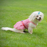 Maxbell Maxbell Puppy Dress Pet Dog Vest T Shirt Plaid Summer Apparel Bowtie Costume Red-XL