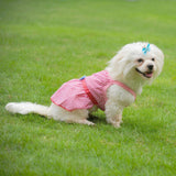Maxbell Maxbell Puppy Dress Dog Vest T Shirt Plaid Summer Apparel Bowtie Costume Yellow-M